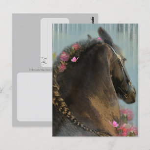 Friesisches Pferd - Postkarte