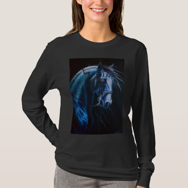 Friesisches Pferd T-Shirt (Vorderseite)