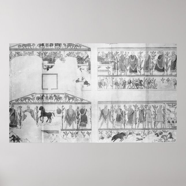 Frieze aus Grotto della Querciola Poster (Vorne)