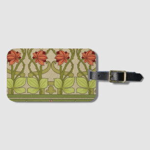 Frieze Border Art Nouveau Floral Gepäckanhänger