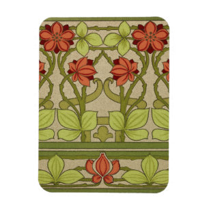 Frieze Border Art Nouveau Floral Magnet