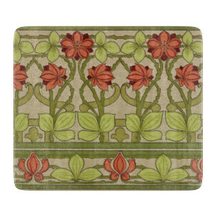 Frieze Border Art Nouveau Floral Schneidebrett