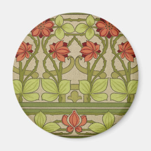 Frieze Border Art Nouveau Wallpaper Magnet