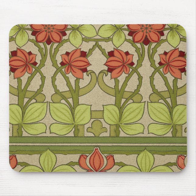 Frieze Border Art Nouveau Wallpaper Mousepad (Vorne)