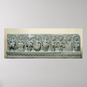 Frieze mit neun Divinities Poster