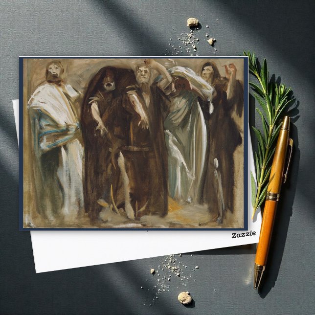 Frieze of the Prophets study, Sargent Postkarte (Von Creator hochgeladen)
