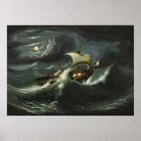 Frigate - Thomas Chambers Fine Art Poster