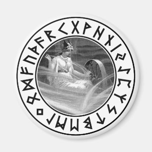 Frigg Rune-Schild Magnet