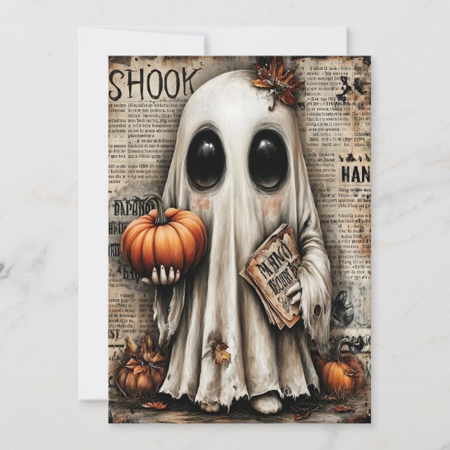 Fright & Delight Halloween Feiertagskarte (Vorderseite)