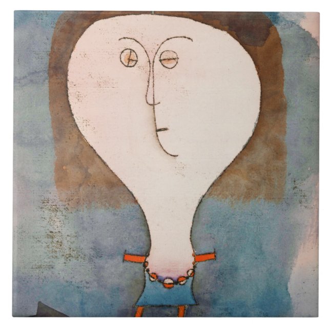 Fright eines Mädchens, Klee Fliese (Vorderseite)