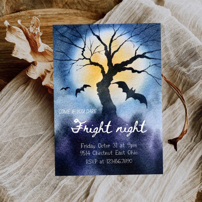 Fright Night Halloween - Spooky & Fun Party Einladung (Von Creator hochgeladen)