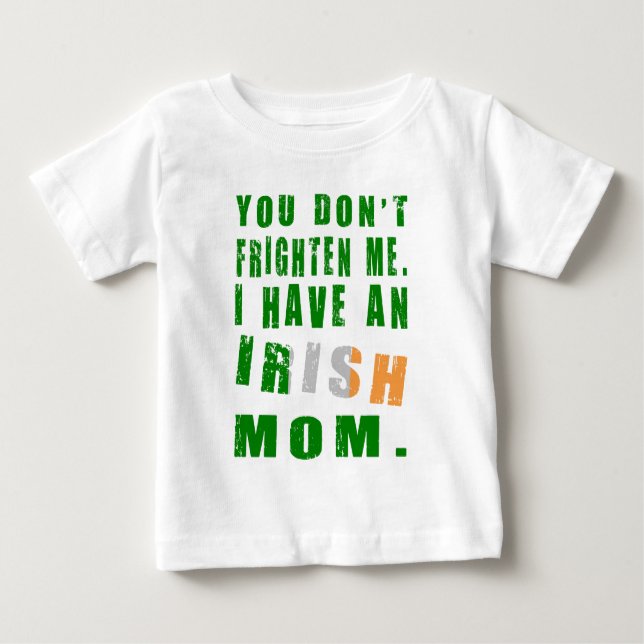 Frighten Irish Mama Baby T-shirt (Vorderseite)
