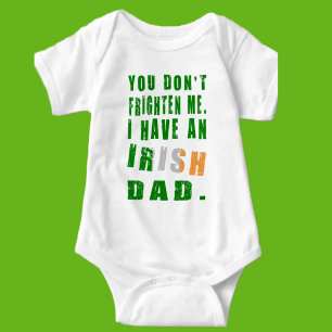 Frighten Irish Vater Baby Strampler