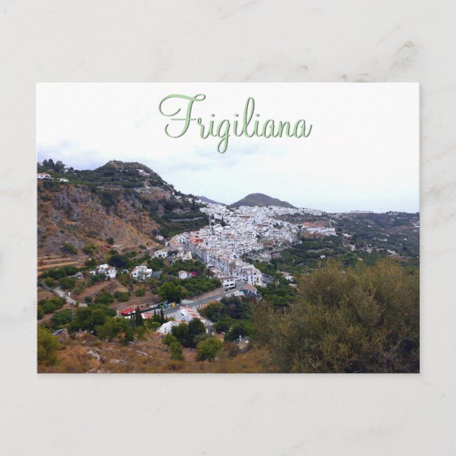 Frigiliana - das weiße Dorf in Andalusien Postkarte (Vorderseite)
