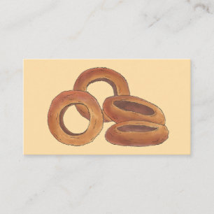 Friion Zwiebeln Rings Fast Food Koch Caterer Koch Visitenkarte