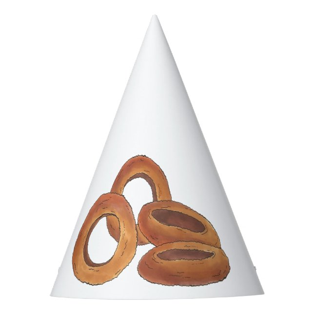 Friion Zwiebeln Rings Junk Fast Food Feinschmecker Partyhütchen (Vorderseite)