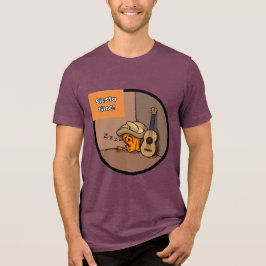 Frijole Frog Siesta Herren Marone T-Shirt Tri-Blend Shirt