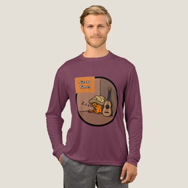 Frijole Frog Siesta Men's LS Shirt (Volle Vorderseite)