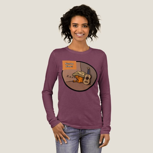 Frijole Frog Siesta Women's LS shirt (Volle Vorderseite)