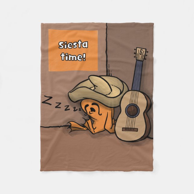 Frijole-Frosch-Siesta-Kleine-Decke Fleecedecke (Vorderseite)