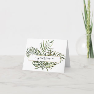 Frilly Ferns, Personalisiert Dankeskarte