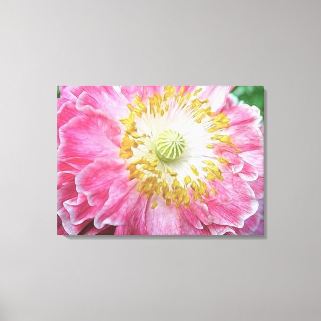 Frilly Pink Poppy Leinwanddruck (Vorderseite)