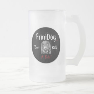 FrimDog mattierte Tasse (Seitenlogos)