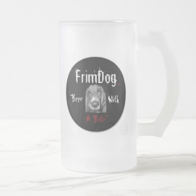 FrimDog mattierte Tasse (Seitenlogos) (Rechts)