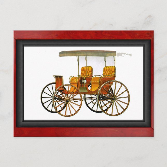 Fringe topped Surrey Postkarte (Vorderseite)