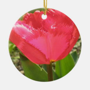 Fringed Tulips Custom Geburtstag Keramikornament