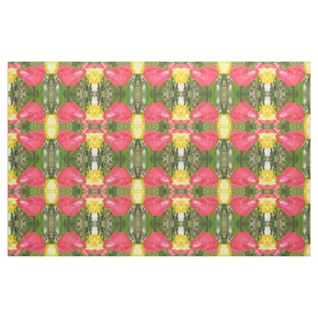 Frington Tulips Gemustertes Floßgeflecht Stoff (Fat Quarter (45,7 x 55,9 cm))