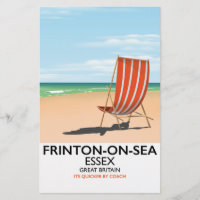 Frinton-on-Sea, Essex, Strandplakat.