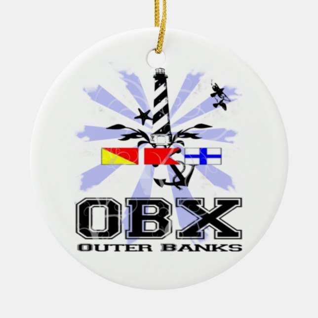 Fripp Insel Keramik Ornament (Vorne)