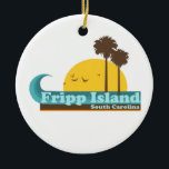 Fripp Strand Keramikornament<br><div class="desc">Fripp Insel South Carolina.</div>