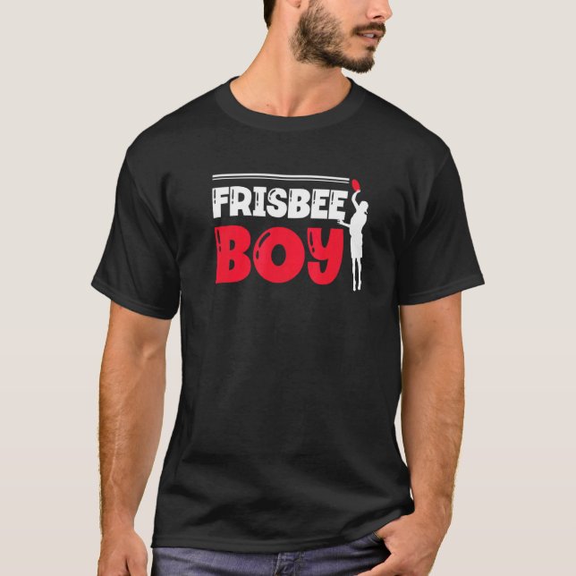 Frisbee Boy Ultimate Frisbee Player Disc Sports T-Shirt (Vorderseite)