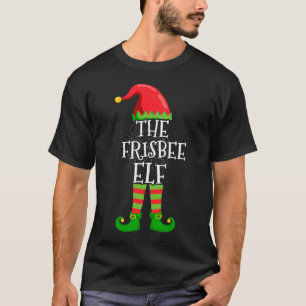 Frisbee Elf Familie Matching Weihnachtsgruppe Funn T-Shirt