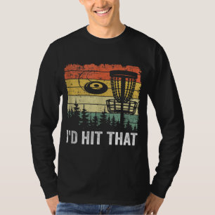 Frisbee Golf Basket Funny Disc Golf Vintag ich Hal T-Shirt