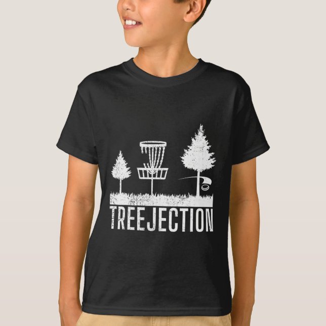Frisbee Golf Baumablehnung Lustige Disc Golf  T-Shirt (Vorderseite)