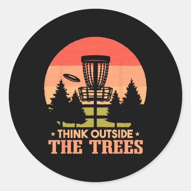 Frisbee Golf Disc Golf Lustig _1 Runder Aufkleber (Vorderseite)