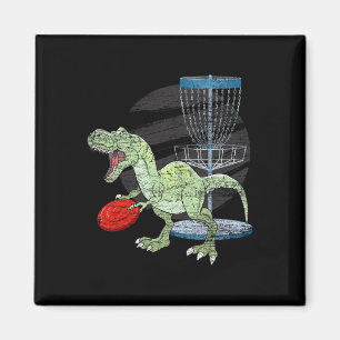 Frisbee Golfer T Rex Dinosaur Golf Spieler Dino Di Magnet