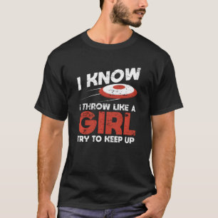 Frisbee Golfing Disc Golfer Girls Disc Golf T-Shirt