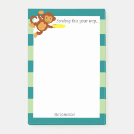 Frisbee Jungle Monkey Personalisiert Post-it Klebezettel