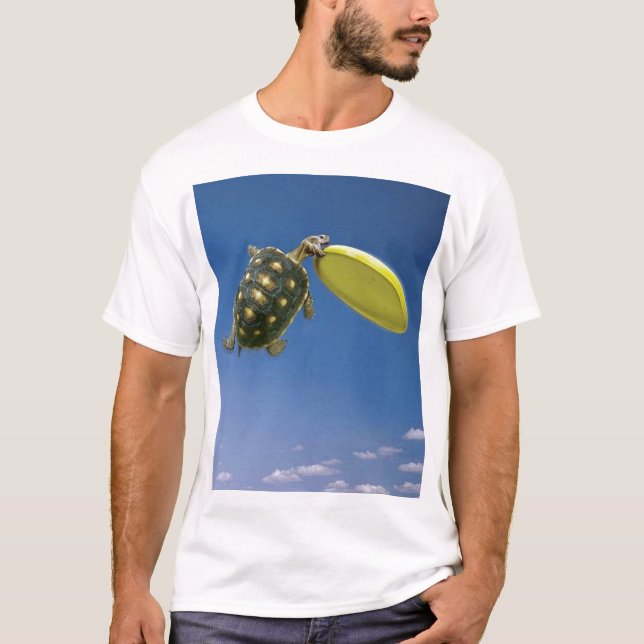 Frisbee-Schildkröte T-Shirt (Vorderseite)