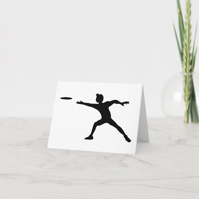 Frisbee Silhouette Mitteilungskarten (Von Creator hochgeladen)