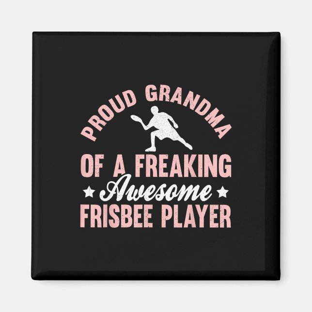 Frisbee-Spieler Ultimate Frisbee Disc Golf Oma  Magnet (Vorne)