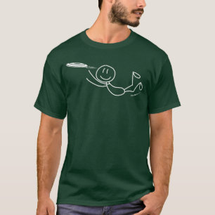 Frisbee Stickman Disc Golf Lustiger Ultimate Frisb T-Shirt