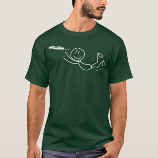 Frisbee Stickman Disc Golf Lustiger Ultimate Frisb T-Shirt