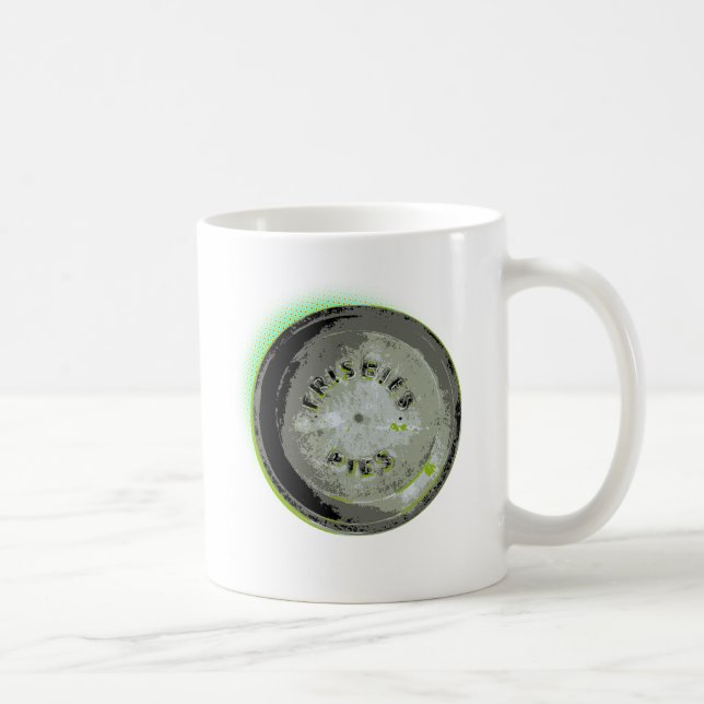 Frisbee-Torten-Zinn-Erdfarben Tasse (Rechts)