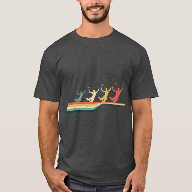 Frisbee Vintag Retro Frisbee T-Shirt (Vorderseite)
