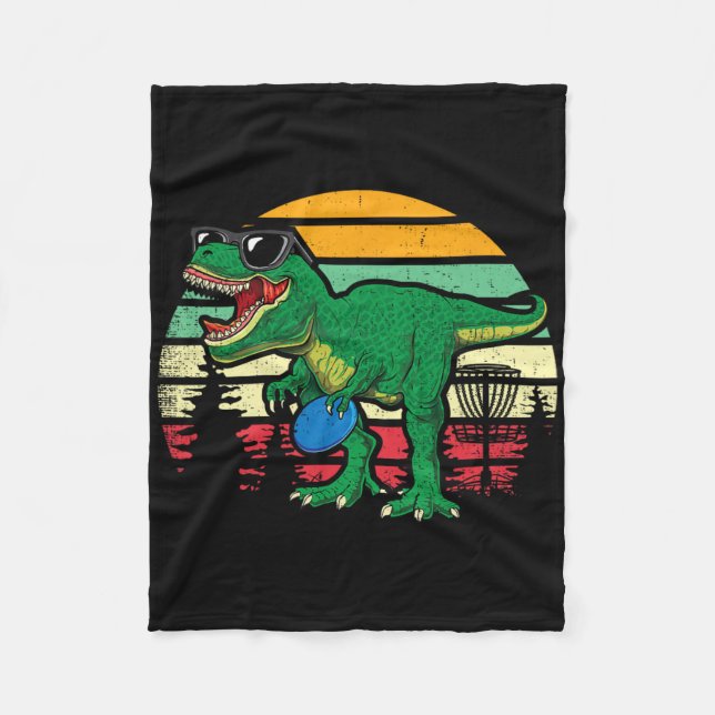 Frisbees Dino Niedlich T Rex Dinosaur Kinder Junge Fleecedecke (Vorderseite)